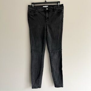 Ann Taylor LOFT Women's  Gray Black Skinny Leggings Jeans sz 28